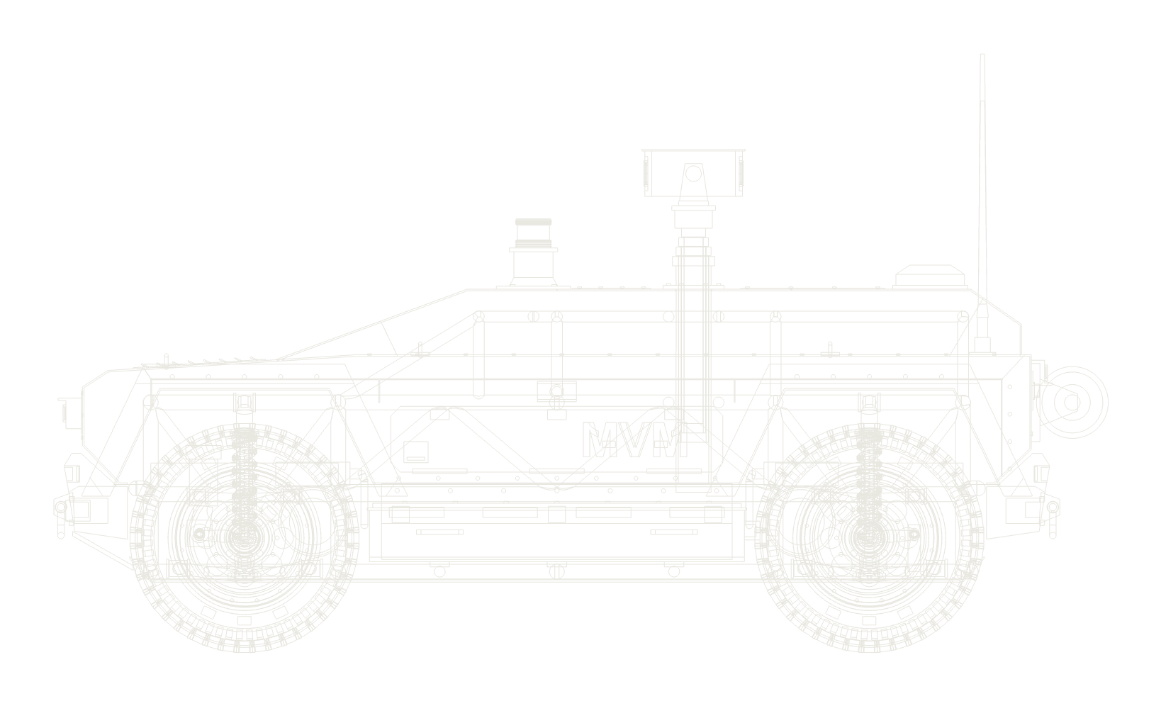 MV-1 side elevation line drawing
